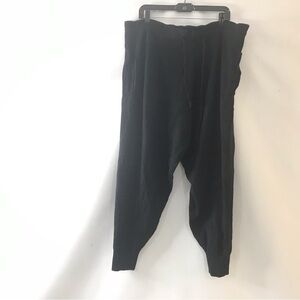 Fashion Nova Knit Ribbed Jogger Style Pants Women’s Size 3X Black Stretch NWOT